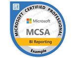 MCSA:  Business Intelligence (BI) Reporting certificering og kurser