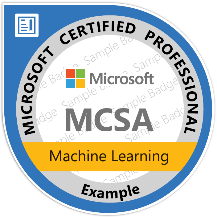 <MCSA Mashine Learning