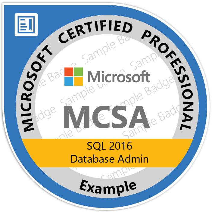 MCSA: SQL 2016 Database Administration certificering og kurser