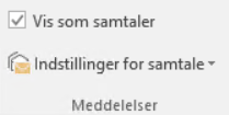 Outllok - vis mails som samtaler