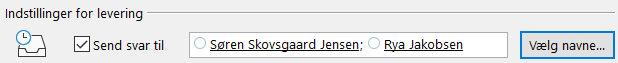 Outlook - egenskaber for mails