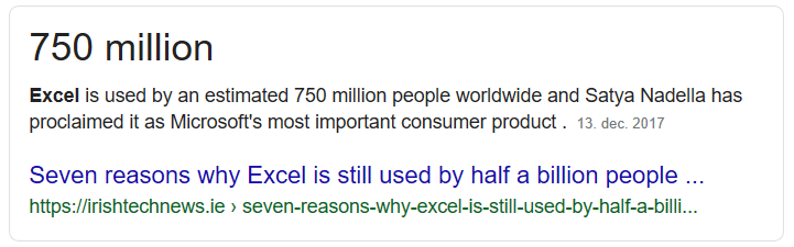 750 millioner anvender Excel VBA