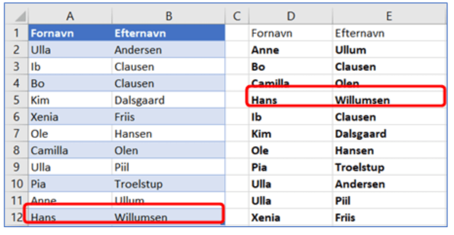 Excel dynamiske matrixformel 3 3