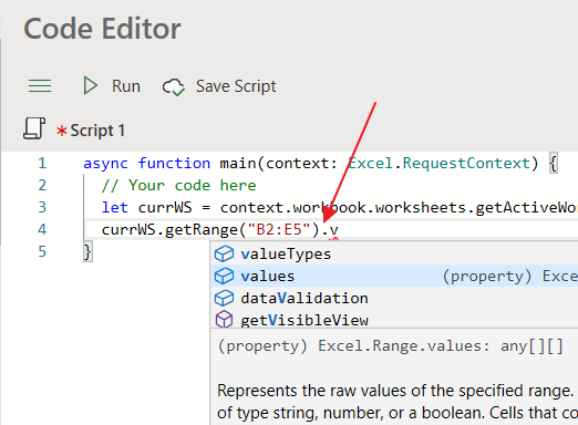 Excel Online Scripts