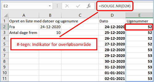 Dynamiske Excel matrixformler - Del 2 - Sekvens - 3