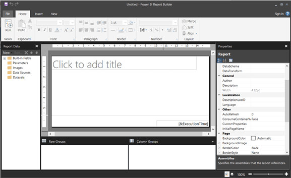 Power BI Paginated reports startup