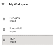 Du kan bruge dine eksisterende Power BI datamodeller
