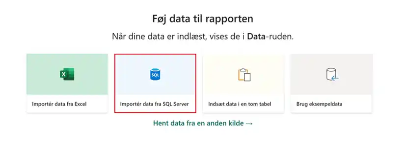 Vælg datakilde